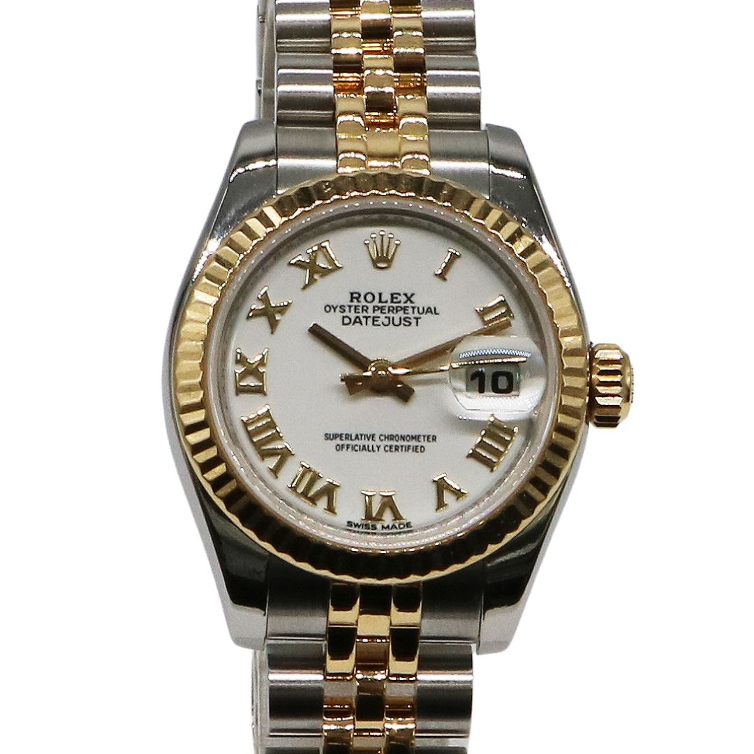 ROLEX デイトジャスト 26 179173 G番 SS×YG ホワイト文字盤 – JD TIME