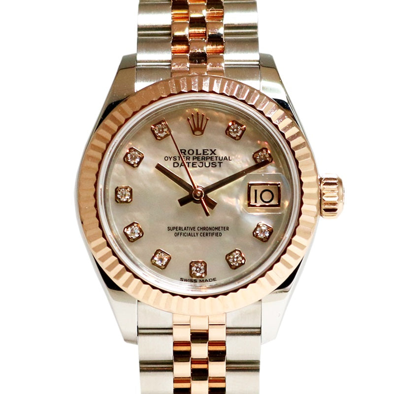 ロレックス ROLEX デイトジャスト 28 279171NG ホワイト/10PD文字盤 新品 腕時計 レディース レディ デイトジャスト 28[279171NG] Lady Datejust 28 | ロレックス