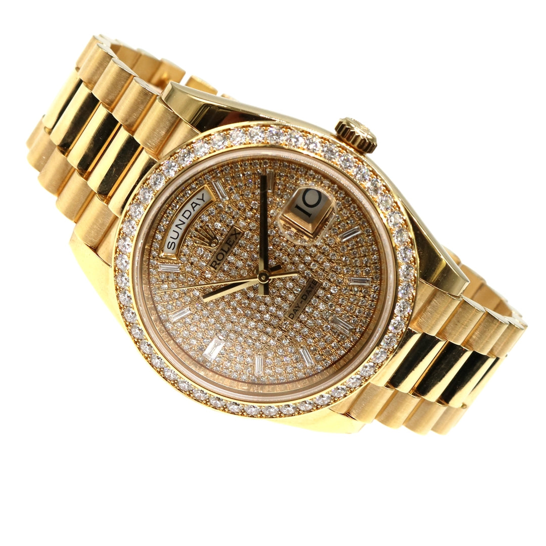 ROLEX デイデイト40 アフターダイヤモンド – JD TIME