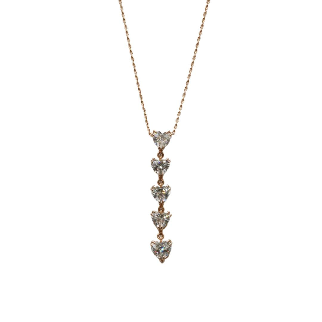 K18PG D1.60ct ハートダイヤモンドネックレス – JD TIME