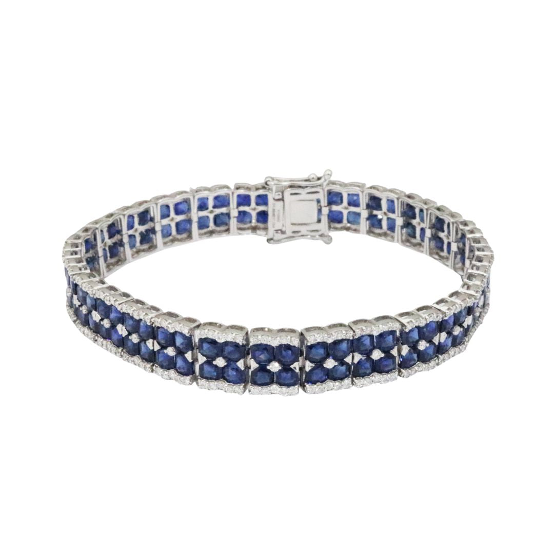 【公式】フジのお歳暮・冬ギフト - WEBカタログ掲載中 K18WG テニス サファイアダイヤモンド S17.72ct D1.85ct サファイア