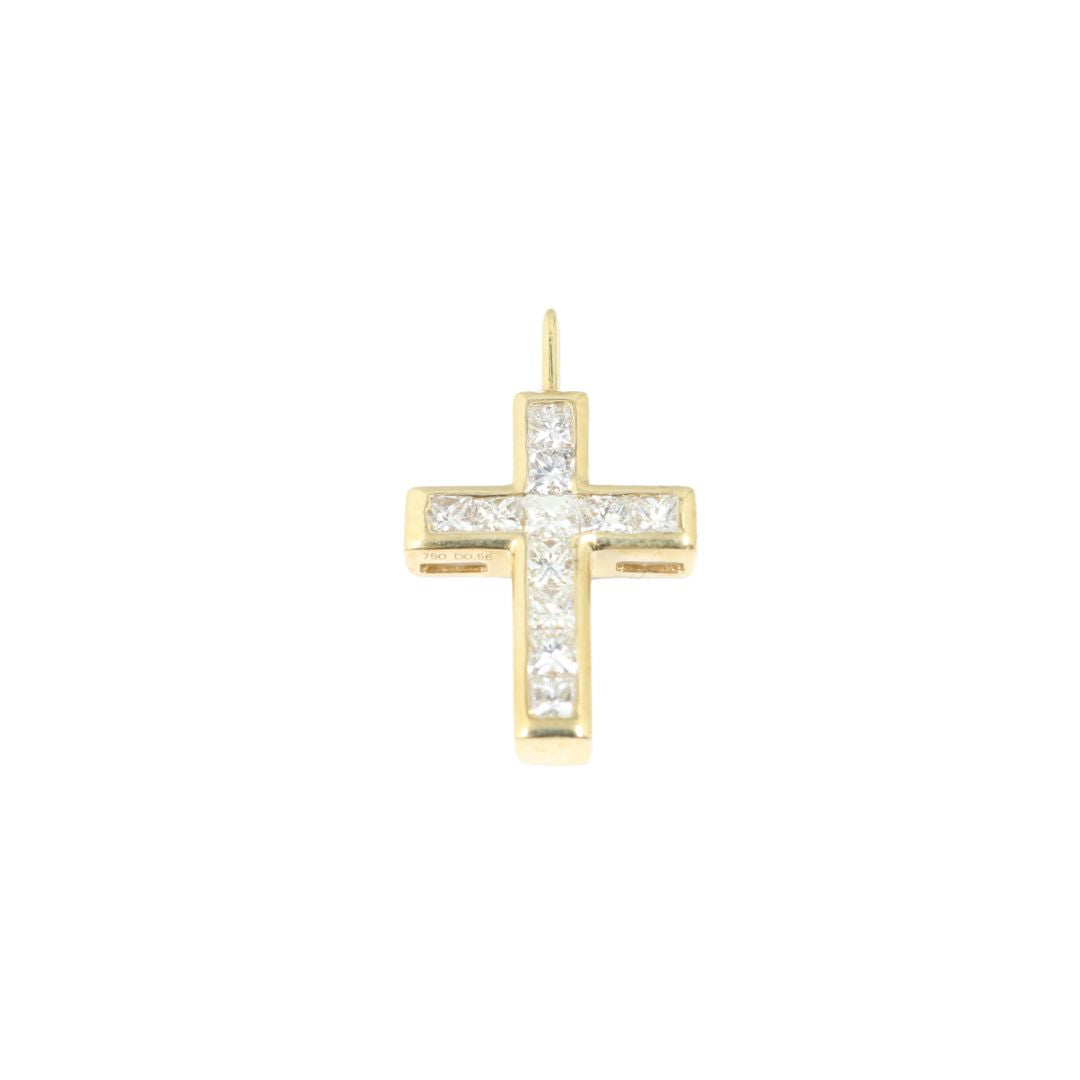 K18YG D0.56ct クロス ダイヤモンドトップ – JD TIME