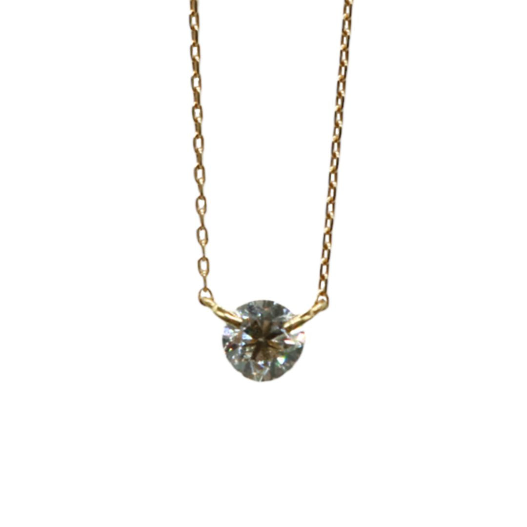 K18YG 一粒ダイヤモンドネックレス K18YG D0.32ct 一粒ダイヤモンド ネックレス – JD TIME