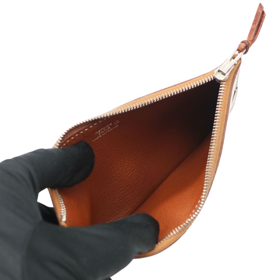 エルメス ドゴン GM ブラウン クロコ アリゲーター □K刻印 – JD TIME